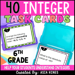 integer-operations-task-cards