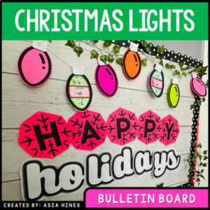 Christmas Bulletin Board Kit with Letters for Middle School