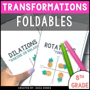 Transformations Notes Foldable