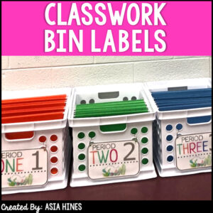 Bin Labels for Class Periods