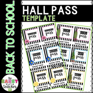 Hall Pass Template