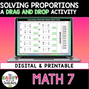 Solving Proportions Digital Activity