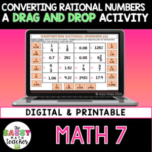 Converting Rational Numbers Digital Activity | Distance Learning