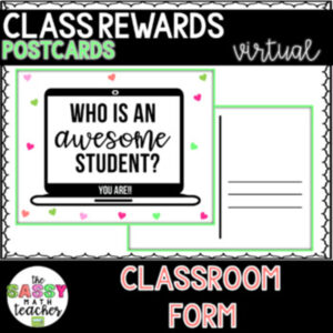 Class Reward - Scratch Off Postcards