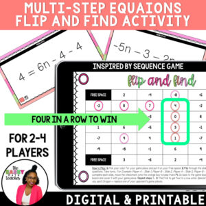Multi Step Equations Game