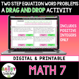 Two Step Equation Word Problems Worksheet