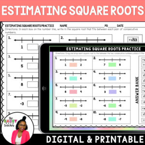 Estimating Square Roots Activity