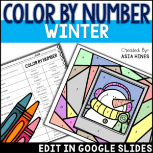 Winter Color By Number Template