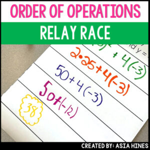 Order of Operations Activity