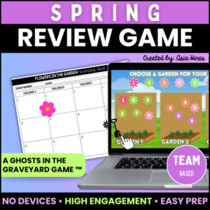 Spring Review Game | Ghosts in the Graveyard Template