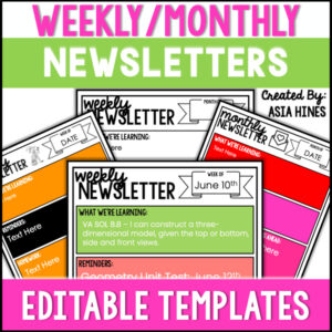 December Newsletter - Weekly Newsletter Template Editable - Monthly and Seasonal